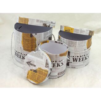 KVĚTINOVÝ BOX NOVINY 3ks pr. 19x16cm 16x14 13x12*