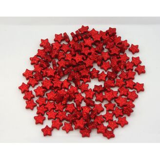 HVĚZDA 1,5cm 144ks*ČERVENÁ