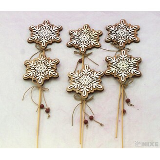 ZÁPICH VLOČKA 8x28cm 6ks*PŘÍRODNÍ