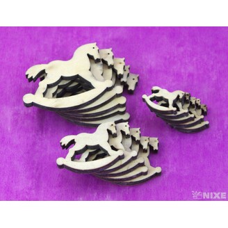 KONÍK 3-5-7cm 15ks*MIX BAREV