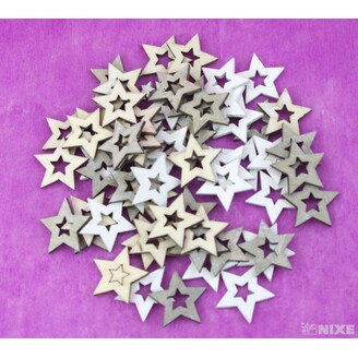 HVĚZDA 3cm 60ks*MIX BAREV