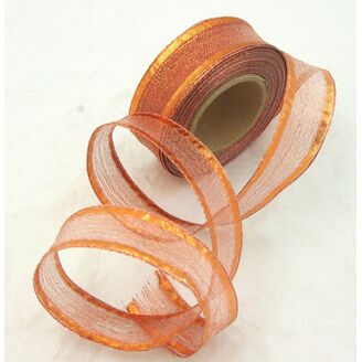 PLÁTNOVÁ STUHA 25mmx25m*MĚDENÁ 390804