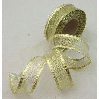 PLÁTNOVÁ STUHA 25mmx25m*ZLATÁ 390801