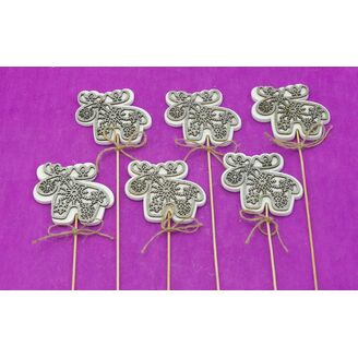 ZÁPICH SOB 7,5x26x7cm 6ks*STŘÍBRNÁ