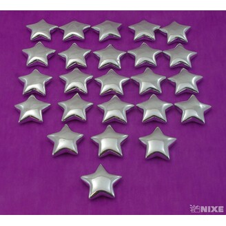 HVĚZDA PORCELÁN 6cm*STŘÍBRNÁ