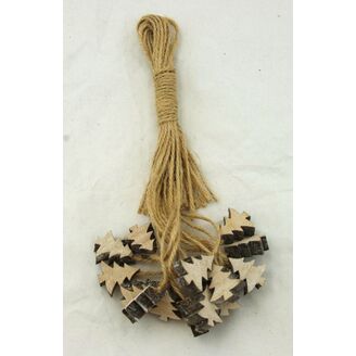 ZÁVĚS STROMEK D 16ks 2cm*PŘÍRODNÍ