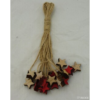 ZÁVĚS HVĚZDA D 16ks 2cm*PŘÍRODNÍ