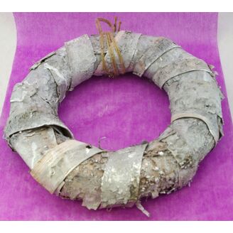 VĚNEC BŘÍZA 45cm*BÍLÁ