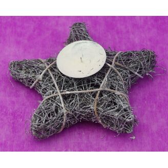 SVÍCEN HVĚZDA 20cm*BÍLÁ