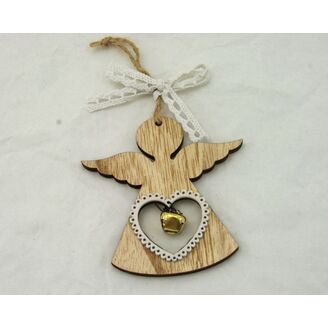 ZÁVĚS ANDĚL D 9x9cm*PŘÍRODNÍ