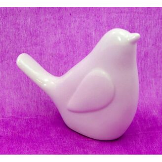 PTÁČEK KERAMIKA 10x10cm*BÍLÁ