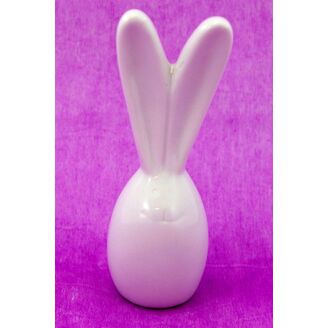 ZAJÍC KERAMIKA 14x4,5cm*BÍLÁ