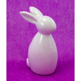 ZAJÍC KERAMIKA 16x8cm*BÍLÁ
