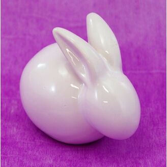 ZAJÍC KERAMIKA 8x6cm*BÍLÁ