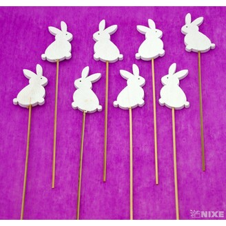 ZÁPICH ZAJÍC 8ks 7x26cm*BÍLÁ