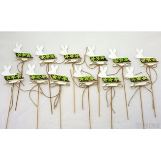 ZÁPICH ZAJÍC 8,5X28cm 12ks*BÍLÁ