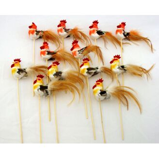 ZÁPICH KOHOUT 12ks 5x28cm*MIX BAREV