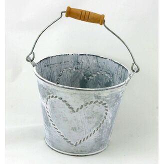 PLECHOVÝ KBELÍK 12x11cm*BÍLÁ