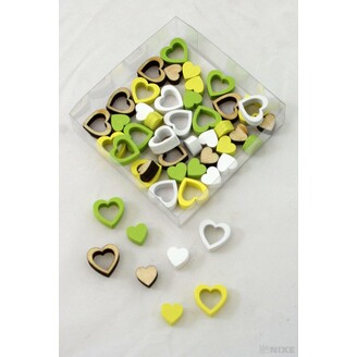 SRDCE 1-1,5cm 24ks*MIX BAREV