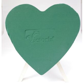 SRDCE STOJAN PLNÉ 38x33x6cm*ZELENÁ