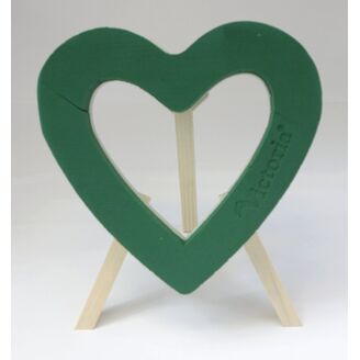 SRDCE STOJAN OTEV. 30x26x6cm*ZELENÁ