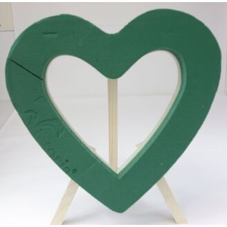 SRDCE STOJAN OTEV. 38x33x6cm*ZELENÁ