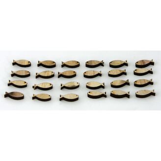 RYBA 3cm 24ks*PŘÍRODNÍ