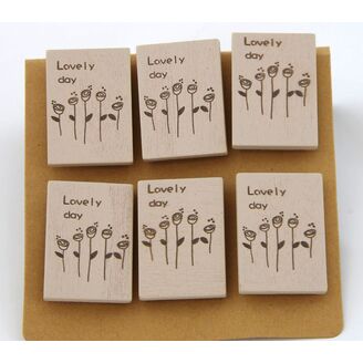 MIX NA KOLÍČKU 3,5cm 6ks*PŘÍRODNÍ