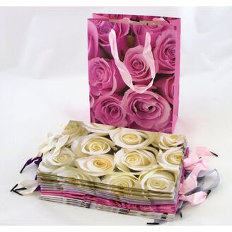 TAŠKA P RŮŽE 17x24x8cm*MIX BAREV