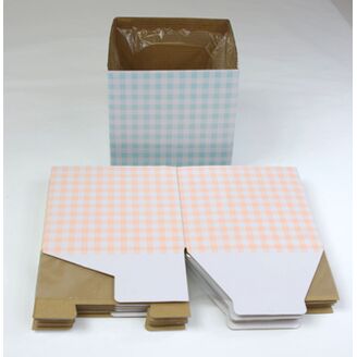 KVĚTINOVÝ BOX 6ks 14,5x15,5cm*MIX BAREV