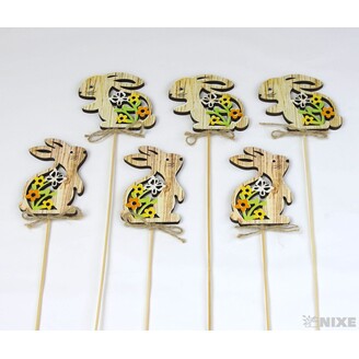 ZÁPICH ZAJÍC 6x27cm 6ks*PŘÍRODNÍ