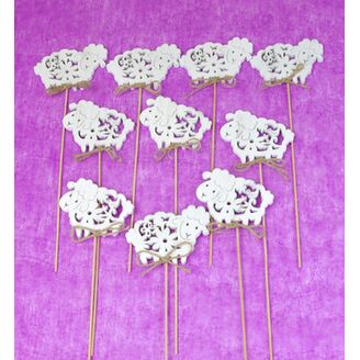 ZÁPICH BERÁNEK 6x26cm 10ks*BÍLÁ