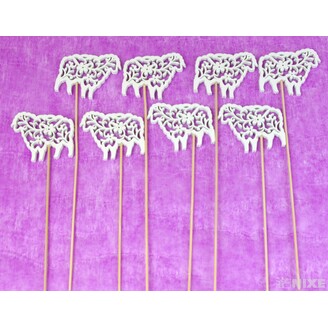 ZÁPICH VELIKONOCE 8x31cm 8ks*BÍLÁ