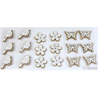 MIX NALEPOVACÍ 4cm 6ks*PŘÍRODNÍ