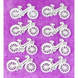 KOLO NALEPOVACÍ 4cm 8ks*BÍLÁ