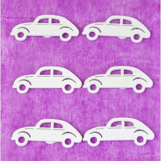 AUTO NALEPOVACÍ 4cm 6ks*BÍLÁ