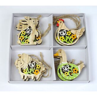 ZÁVĚS VELIKONOCE 5cm 8ks*PŘÍRODNÍ