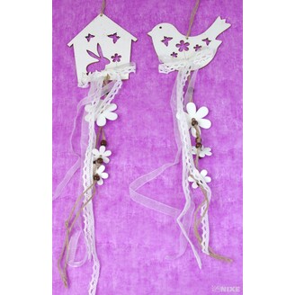 ZÁVĚS MIX 12cm*BÍLÁ