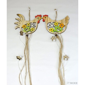 ZÁVĚS KOHOUT 15x50cm*PŘÍRODNÍ