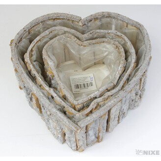 OBAL SRDCE 27x10cm 20x9 15x8*PŘÍRODNÍ