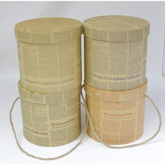 KVĚTINOVÝ BOX 3ks pr. 17x16cm 15x14 12x12*PŘÍRODNÍ