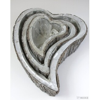 OBAL SRDCE 45x9cm 28x9 20x9*PŘÍRODNÍ