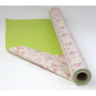 ROLE PLAST BFULL 70cmx40m*RŮŽOVÁ+ZELENÁ V+