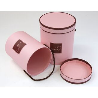 KVĚTINOVÝ BOX pr. 14x18cm 13x16*RŮŽOVÁ