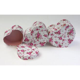 KRABICE SRDCE 3ks 13x7cm 12x6 10x5*