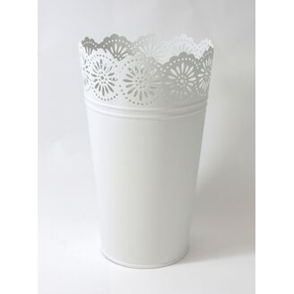 PLECHOVÝ OBAL 21x12cm*BÍLÁ