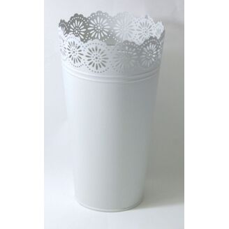 PLECHOVÝ OBAL 25x14cm*BÍLÁ