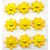 SLUNÍČKO NALEP. 3cm 9ks*ŽLUTÁ
