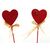 ZÁPICH SRDCE 4x24cm 12ks*ČERVENÁ