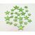 HVĚZDA 3,5-6,5cm 24ks*ZELENÁ